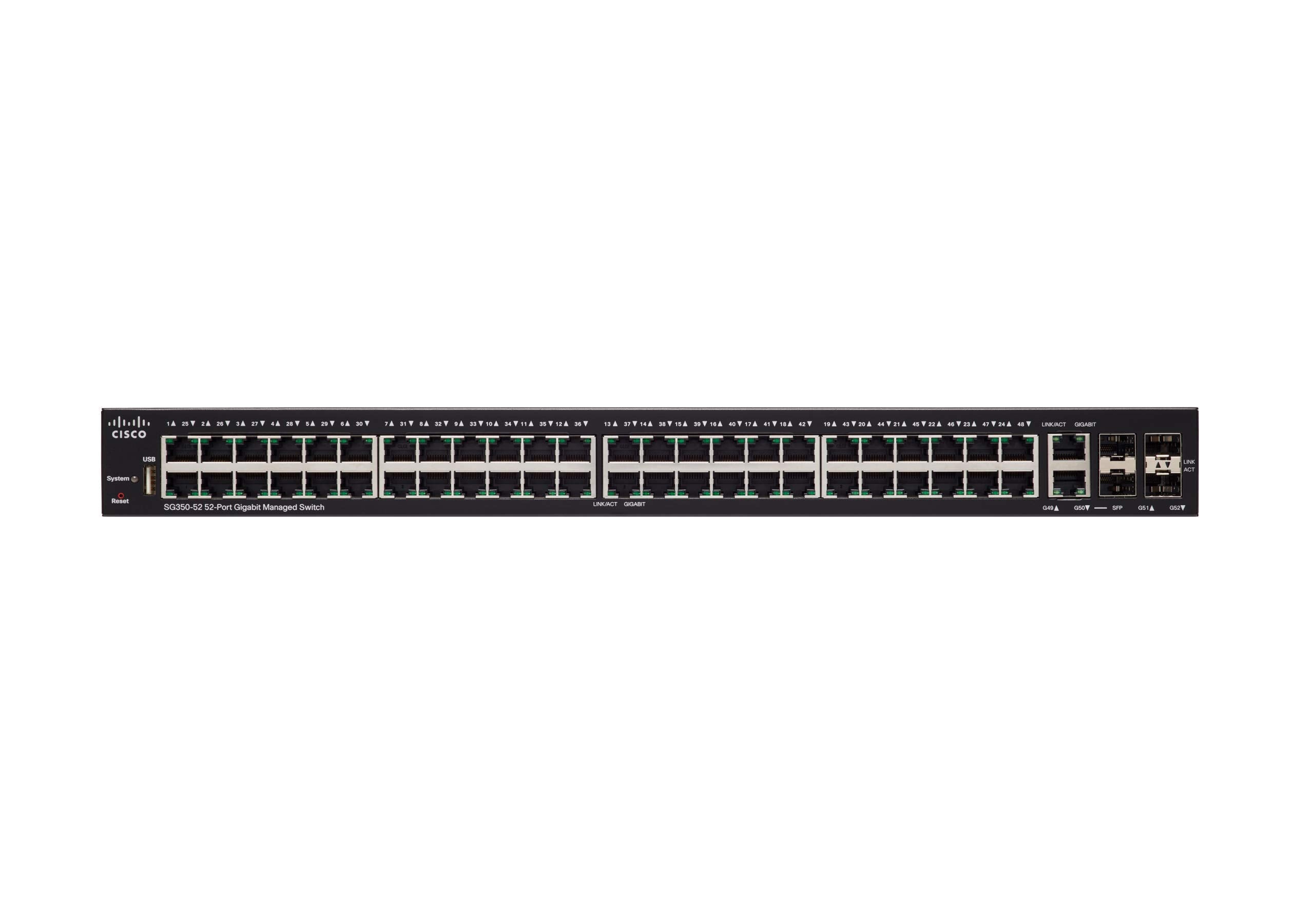 Cisco Sg350 52 K9 Na 52 Port Gigabit Managed Switch